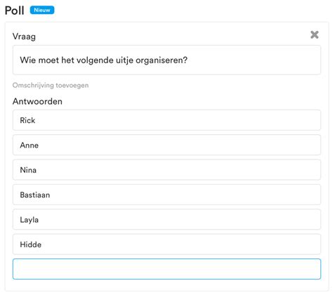 wat is een poll in datumprikker|Tips & tricks voor organisators